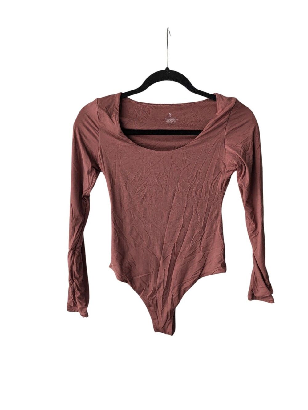 PUMIEY Women's sz M Med Scoop Neck Longsleeve Bodysuit